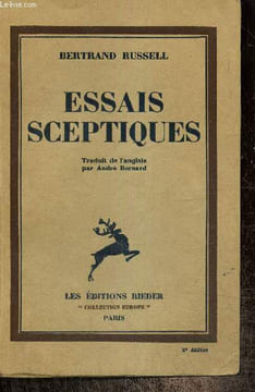 Essais sceptiques. Russell Bertrand