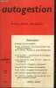 Autogestion, n°7 (décembre 1968) : Un meeting interdit, autogestion ou cogestion (Georges Lapassade) / Les premiers pas de l'autogestion en ...