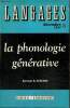 Langages, n°8 (décembre 1967) : La phonologie générative. Schane Sanford A.
