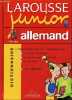 Larousse junior allemand 8-11 ans - l'apprentissage de l'allemand avec des scènes thématiques, un dictionnaire bilingue, des activités - Inclus 1 ...