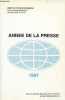 Année de la presse 1987 - Centre d'étude des média Université de Bordeaux 3 SDI du CNRS n°60 63 - Publications de la M.S.H.A n°136.. J.J. Cheval & ...