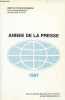 Année de la presse 1987 - Centre d'étude des média Université de Bordeaux 3 SDI du CNRS n°60 63 - Publications de la M.S.H.A n°136.. J.J. Cheval & ...