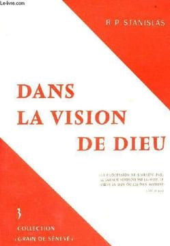 Dans la vision de Dieu - Collection grain de sénevé n°3 - envoi de l'auteur.. P.Du Chambon-Feugerolles Stanislas