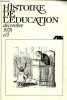 Histoire de l'éducation n°1 décembre 1978 - Le service d'histoire de l'éducation historique et missions par Guy Caplat - les activités du service ...