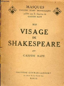 Visage de Shakespeare - Collection masques cahiers d'art dramatique n°13.
