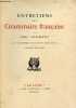 Entretiens sur la grammaire française - Exemplaire n°91/700 sur vélin a la cuve des papeteries d'arches.. Hermant Abel