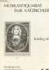 Katalog 40 Musikantiquariat Emil Katzbichler - musikdrucke musikliteratur.. Collectif