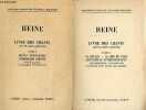 Livre des chants (buch der lieder) - En 2 tomes (2 volumes) - tome 1 + tome 2 - Collection Bilingue des classiques étrangers.. Heine
