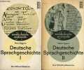 Deutsche Sprachgeschichte - 2 volumes - I : Das Althochdeutsche - II : Das Mittelhochdeutsche - Rowohlt n°185/186-191/192.. Eggers Hans