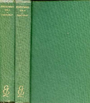 Pendennis - Volume one + Volume two.. W.M.Thackeray