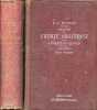 Traité de Chimie organique - En 2 tomes (2 volumes) - Tome 1 : Série acyclique - Tome 2 : Série cyclique.. V.V.Richter & R.Auschütz & G.Schroeter