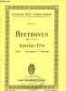 Trio G dur für pianoforte, violine und violoncell von Ludwig van Beethoven Op.1 n°2 - Eulenburgs kleine partitur ausgabe n°123.. van Beethoven Ludwig