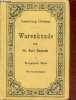 Warenkunde - I : Unorganische waren - Zweite verbesserte auflage - Sammlung Göschen.. Hassack Karl