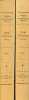 Centenaire de la société géologique de France - Livre jubilaire 1830-1930 - En 2 tomes (2 volumes) - tome 1 + tome 2.. Collectif