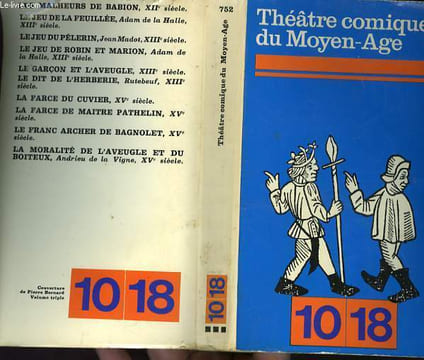 THEATRE COMIQUE DU MOYEN AGE.. CHEVALLIER CLAUDE-ALAIN