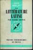 Que sais-je? N&deg; 327 La litt&eacute;rature latine. Grimal Pierre