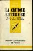 Que sais-je? N° 664 La critique littéraire. Carloni J.-C. et Filloux J.-C.