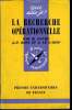 Que sais-je? N° 941 La recherche opérationnelle. Faure R., Boss J.-P. et Le Garff A.