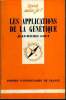 Que sais-je? N° 1621 Les applications de la génétique. Goux Jean-Michel