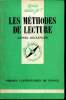 Que sais-je? N&deg; 1707 Les m&eacute;thodes de lecture. Bellenger Lionel