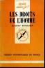 Que sais-je? N° 1728 Les droits de l'Homme. Mourgeon Jacques