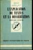 Que sais-je? N° 1805 L'explication de textes et la dissertation. Gicquel Bernard