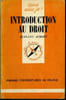 Que sais-je? N&deg; 1808 Introduction au droit. Aubert Jean-Luc