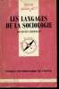 Que sais-je? N° 2076 Les langages de la sociologie. Herman Jacques