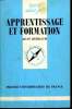 Que sais-je? N° 2129 Apprentissage et formation. Berbaum Jean