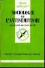 Que sais-je? N° 2194 Sociologie de l'antisémitisme. De Fontette François