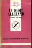 Que sais-je? N° 2206 Le droit allemand. Pédamon Michel