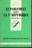 Que sais-je? N° 2217 Le Parlement sous la Ve République. Maus Didier