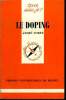 Que sais-je? N&deg; 2263 Le doping. Noret Andr&eacute;