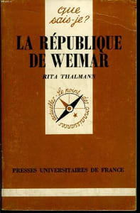 Que sais-je? N° 2300 La république de Weimar