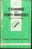 Que sais-je? N° 2627 L'économie des Temps Modernes. Legohérel Henri