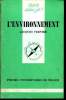 Que sais-je? N° 2667 L'environnement. Vernier Jacques