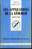 Que sais-je? N° 2862 Les applications de la géologie. Dars René