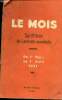 Synthèse de l'activité mondiale.- DU 1ER MARS AU 1ER AVRIL 1931 - UN SAGE M. LEON BERARD- LE TRAITE DOUANIER AUSTRALO-ALLEMAND DE VIENNE ET ...