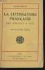 La littérature française des origines à 1870 - TOME 10. BEUVE-SAINTE