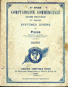 2ème degré. Comptabilité commerciale. Cours pratique. 4ème section. Système divers