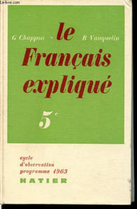 Le français expliqué. 5°