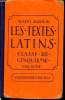 Les textes latins. Classe de cinquième - Programme de 1931.. BAZOUIN Albert