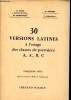 30 versions latines à l'usage des classes de première A, A', B, C. Cinquième série. CART, GRIMAL, BONTEMPS, NOIVILLE