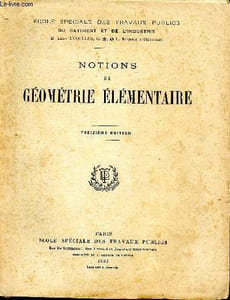 Notions de géométrie élémentaire