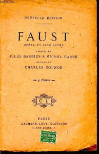 Faust, opéra en cinq actes