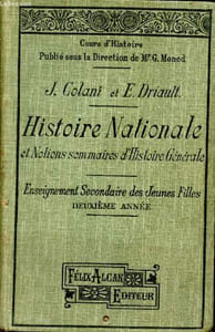 Histoire Nationale et Notions sommaires d'Histoire Générale. Enseignement secondaire des Jeunes Filles. Deuxième année