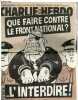 CHARLIE HEBDO N°157 - QUE FAIRE CONTRE LE FRONT NATIONAL ? L'INTERDIRE. COLLECTIF