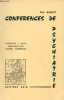 CONFERENCES DE PSYCHIATRIE - FASCICULE 7 - HALLUCINATIONS TROUBLES NEVROTIQUES - SOMMAIRE : HALLUCINATIONS 7 / TOXICOMANIES 72/ ANOREXIE MENTALE 95 / ...