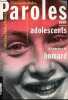 PAROLES POR ADOLESCENTS OU LE COMPLEXE DU HOMARD. DOLTO FRANCOISE ET DOLTO-TOLITCH CATHERINE