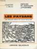 LES PAYSANS - ESPACES ET PARCOURS LITTERAIRES. COCULA BERNARD - GUILLAUME SYLVIE